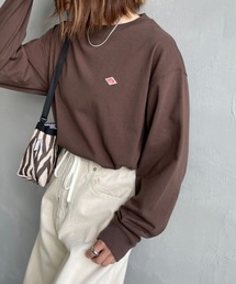 [DANTON/ダントン] ワンポイントロゴ クルーネックロンT