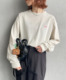 [DANTON/ダントン] ワンポイントロゴ クルーネックロンT