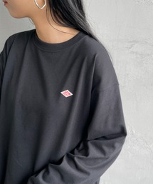 [DANTON/ダントン] ワンポイントロゴ クルーネックロンT