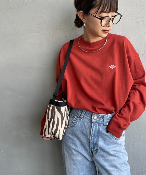 DANTON/ダントン] ワンポイントロゴ クルーネックロンT（Tシャツ