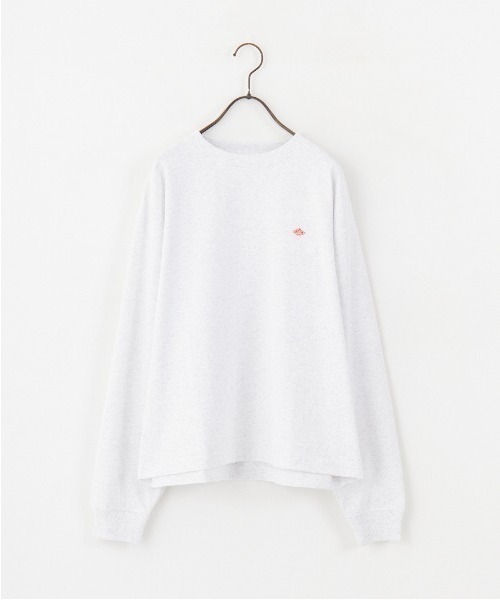 DANTON/ダントン] ワンポイントロゴ クルーネックロンT（Tシャツ