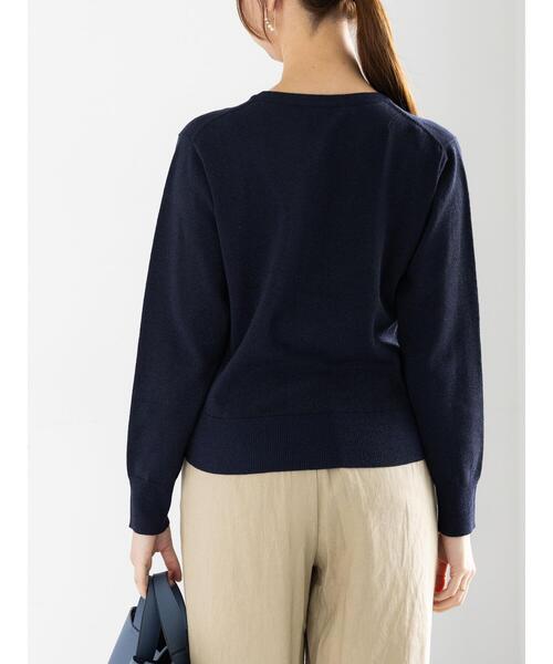 Te chichi(テチチ)の「ハイツイストコットンクルーカーディガン(カーディガン/ボレロ・レディース・ブラック/レッド/ネイビー/オフホワイト/シルバー・F)」の20枚目の写真