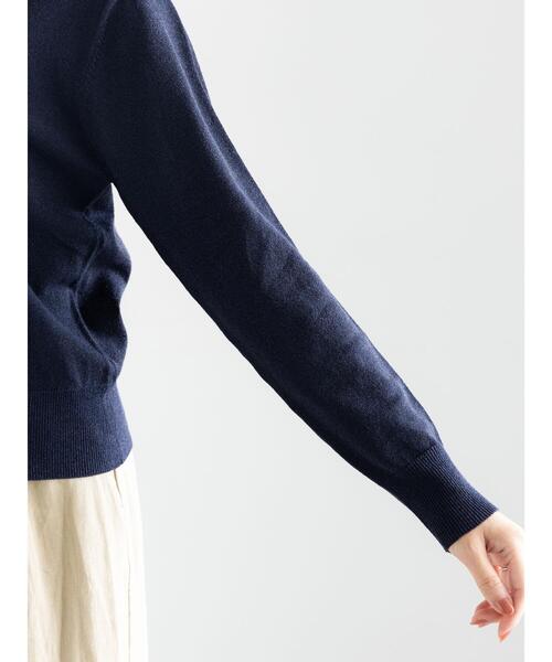 Te chichi(テチチ)の「ハイツイストコットンクルーカーディガン(カーディガン/ボレロ・レディース・ブラック/レッド/ネイビー/オフホワイト/シルバー・F)」の17枚目の写真