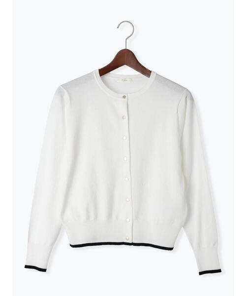 Te chichi(テチチ)の「ハイツイストコットンクルーカーディガン(カーディガン/ボレロ・レディース・ブラック/レッド/ネイビー/オフホワイト/シルバー・F)」の16枚目の写真