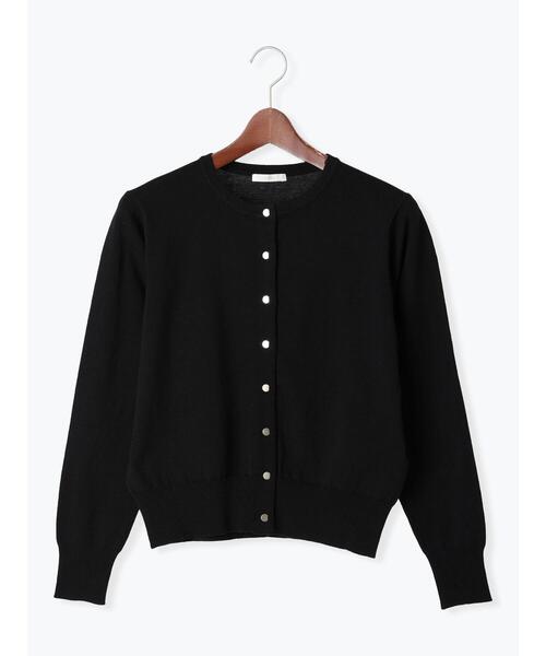 Te chichi(テチチ)の「ハイツイストコットンクルーカーディガン(カーディガン/ボレロ・レディース・ブラック/レッド/ネイビー/オフホワイト/シルバー・F)」の14枚目の写真