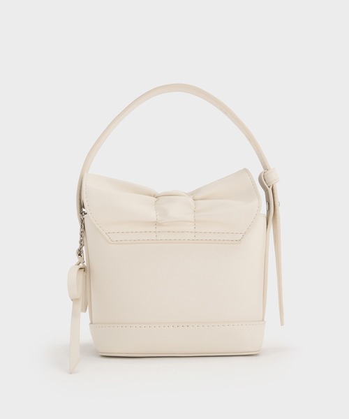 CHARLES & KEITH（チャールズ & キース）の「Kadee ケーディー ルーシュドミニバッグ（ハンドバッグ・レディース・クリーム/ピンク系その他/ブラウン系その他6・XXS）」の9枚目の写真