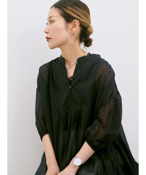 Samansa Mos2 blue(サマンサモスモスブルー)の「花レースタンク(Tシャツ/カットソー・レディース・オフホワイト/ブラック/サックスブルー・F)」の22枚目の写真