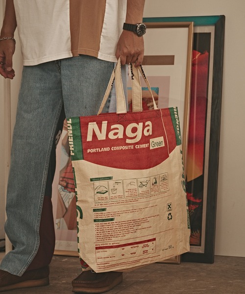 ALL RUNS(オールランズ)の「Recycled Comentbag TOTE:MEDIUM(トートバッグ・メンズ・レッド系2/ブルー系2/ブルー系1/レッド系3/レッド系1・ONE SIZE)」の22枚目の写真