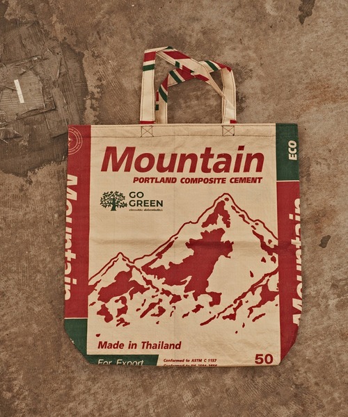 ALL RUNS(オールランズ)の「Recycled Comentbag TOTE:MEDIUM(トートバッグ・メンズ・レッド系2/ブルー系2/ブルー系1/レッド系3/レッド系1・ONE SIZE)」の13枚目の写真