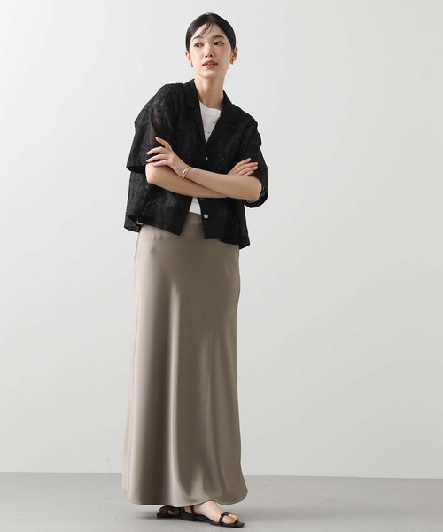 Gready Brilliant（グレディブリリアン）の「エンブロイダリー開襟ブラウス（シャツ/ブラウス・レディース・オフホワイト/ブラック・38）」の18枚目の写真