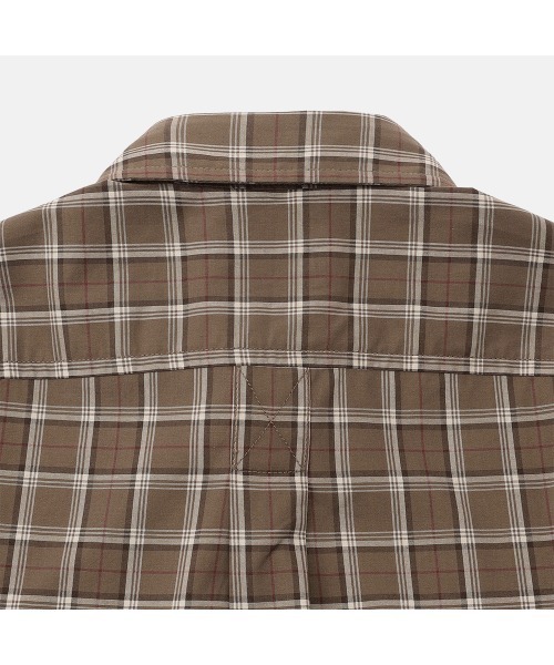 Timberland（ティンバーランド）の「ポプリン チェック シャツ メンズ（シャツ/ブラウス・メンズ・チョコ・X-LARGE/SMALL/MEDIUM/LARGE/XX-LARGE/X-SMALL）」の4枚目の写真