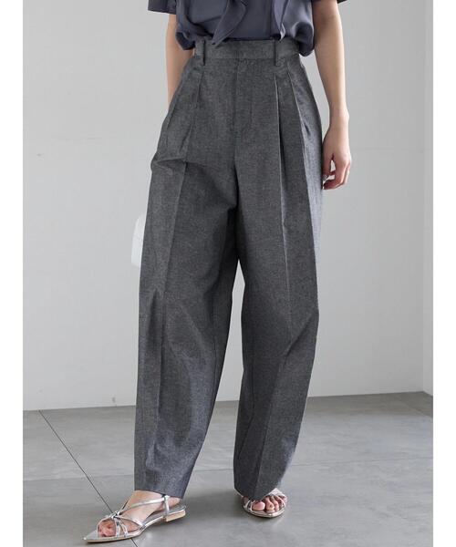 Te chichi（テチチ）の「シャンブレーワイドパンツ（その他パンツ・レディース・ブラック/ブルー・F）」の4枚目の写真