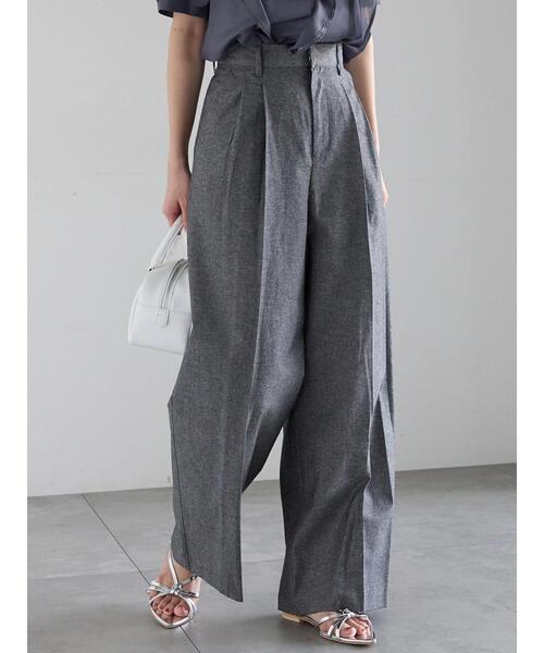 Te chichi（テチチ）の「シャンブレーワイドパンツ（その他パンツ・レディース・ブラック/ブルー・F）」の5枚目の写真