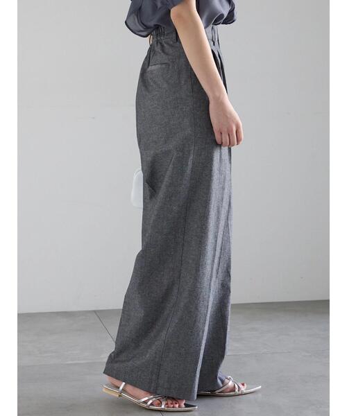 Te chichi（テチチ）の「シャンブレーワイドパンツ（その他パンツ・レディース・ブラック/ブルー・F）」の6枚目の写真