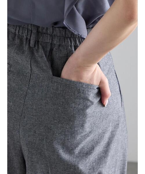 Te chichi（テチチ）の「シャンブレーワイドパンツ（その他パンツ・レディース・ブラック/ブルー・F）」の8枚目の写真