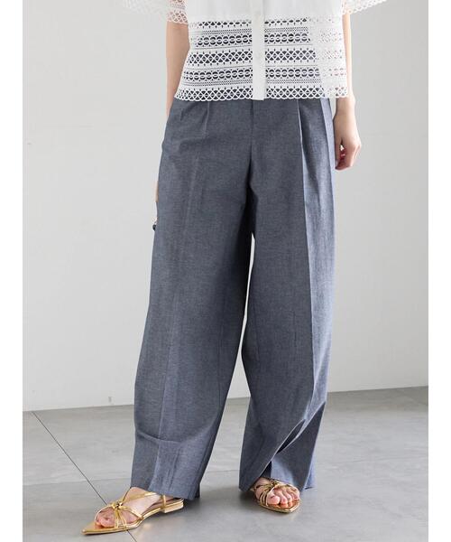 Te chichi（テチチ）の「シャンブレーワイドパンツ（その他パンツ・レディース・ブラック/ブルー・F）」の14枚目の写真