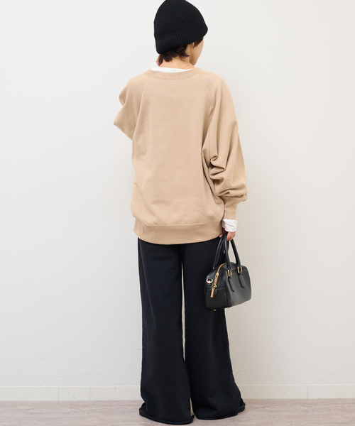 JOURNAL STANDARD relume(ジャーナルスタンダード レリューム)の「《追加11 / 新色》ワイドスウェットパンツ(スウェットパンツ・レディース・グレー/ブラウン/ブラック系その他/オートミール・FREE)」の7枚目の写真