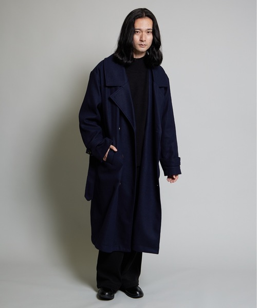 セール】ウールライクスタンドトレンチコート（トレンチコート