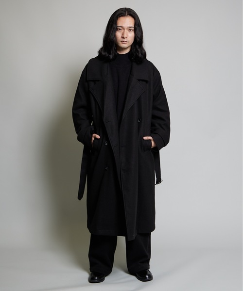 セール】ウールライクスタンドトレンチコート（トレンチコート