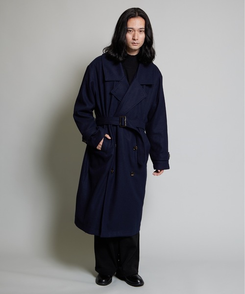 セール】ウールライクスタンドトレンチコート（トレンチコート