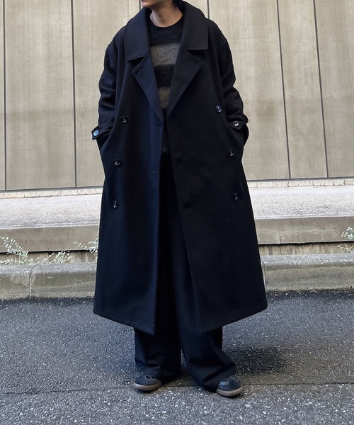 セール】ウールライクスタンドトレンチコート（トレンチコート