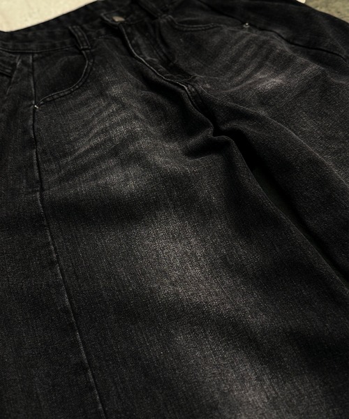 CALIFORNIA OUTFITTERS(カリフォルニア アウトフィッターズ)の「7A8 サイド切り替え ワイドデニムパンツ(デニムパンツ・メンズ・ブラック/ライトブルー/グレー/ブルー/ダークブルー・S/M/L/XL)」の8枚目の写真