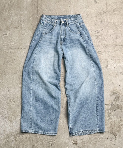 CALIFORNIA OUTFITTERS(カリフォルニア アウトフィッターズ)の「7A8 サイド切り替え ワイドデニムパンツ(デニムパンツ・メンズ・ブラック/ライトブルー/グレー/ブルー/ダークブルー・S/M/L/XL)」の18枚目の写真