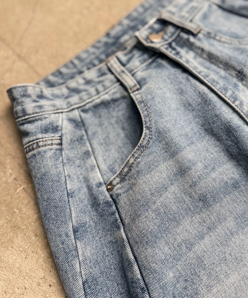 CALIFORNIA OUTFITTERS(カリフォルニア アウトフィッターズ)の「7A8 サイド切り替え ワイドデニムパンツ(デニムパンツ・メンズ・ブラック/ライトブルー/グレー/ブルー/ダークブルー・S/M/L/XL)」の22枚目の写真