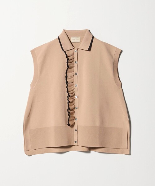 UNITED ARROWS（ユナイテッドアローズ）の「ミニマル フリル ベスト（ベスト・レディース・オフホワイト/ネイビー/ブラック/ダークグレー/ベージュ・FREE）」の19枚目の写真