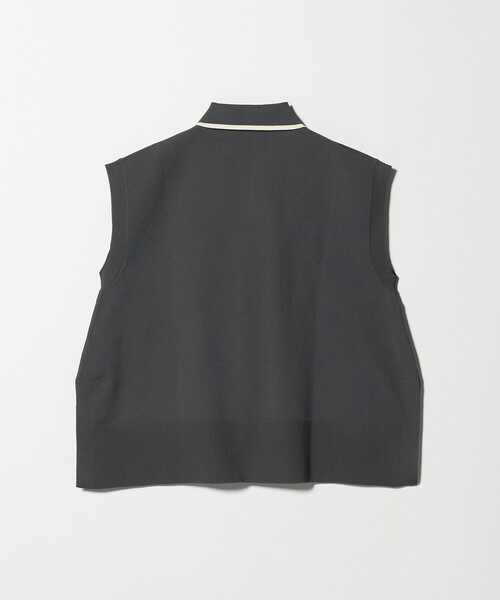 未使用 UNITED ARROWS P イレギュラーフリル ベスト ブラック UNITED ARROWS（ユナイテッドアローズ）の「P イレギュラー