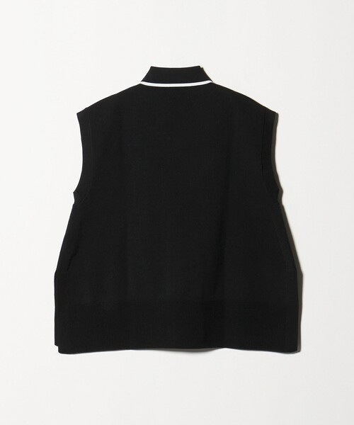 美品　UNITED ARROWS 黒 フリル ノースリーブ ベスト ミニマル フリル ベスト（ベスト）｜UNITED ARROWS
