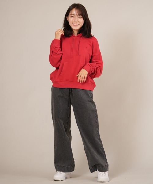 ムラサキスポーツ(ムラサキスポーツ)の「RIKKA FEMME/リッカファム フーディー ワンポイント刺繍 RF25FW17(パーカー・レディース・レッド/アイボリー/グレー・FREE)」の22枚目の写真