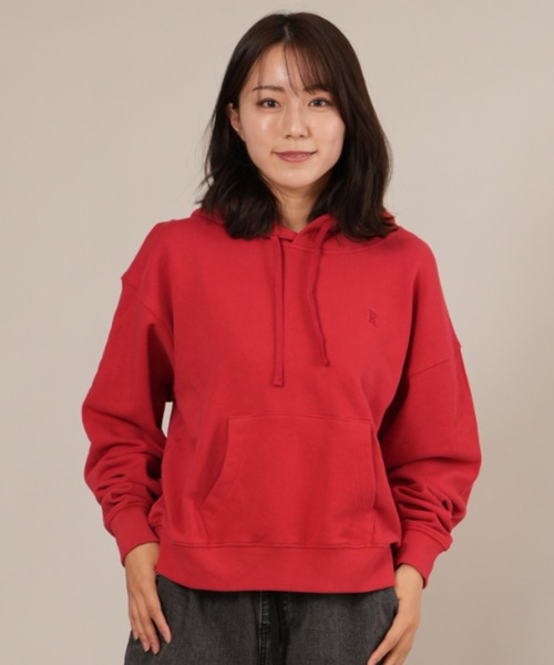 ムラサキスポーツ(ムラサキスポーツ)の「RIKKA FEMME/リッカファム フーディー ワンポイント刺繍 RF25FW17(パーカー・レディース・レッド/アイボリー/グレー・FREE)」の20枚目の写真
