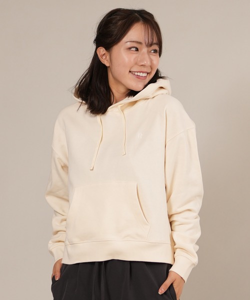 ムラサキスポーツ(ムラサキスポーツ)の「RIKKA FEMME/リッカファム フーディー ワンポイント刺繍 RF25FW17(パーカー・レディース・レッド/アイボリー/グレー・FREE)」の8枚目の写真