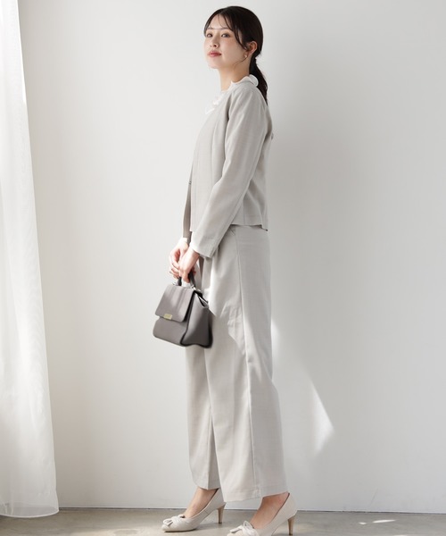 DRESS PLUS(ドレスプラス)の「きれいめ楽ちんワイドパンツ(その他パンツ・レディース・ブラック/サンドグレー・L/S/M)」の3枚目の写真