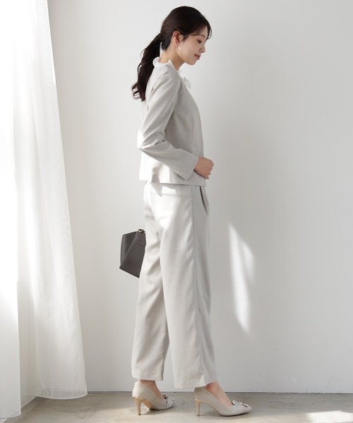 DRESS PLUS(ドレスプラス)の「きれいめ楽ちんワイドパンツ(その他パンツ・レディース・ブラック/サンドグレー・L/S/M)」の4枚目の写真