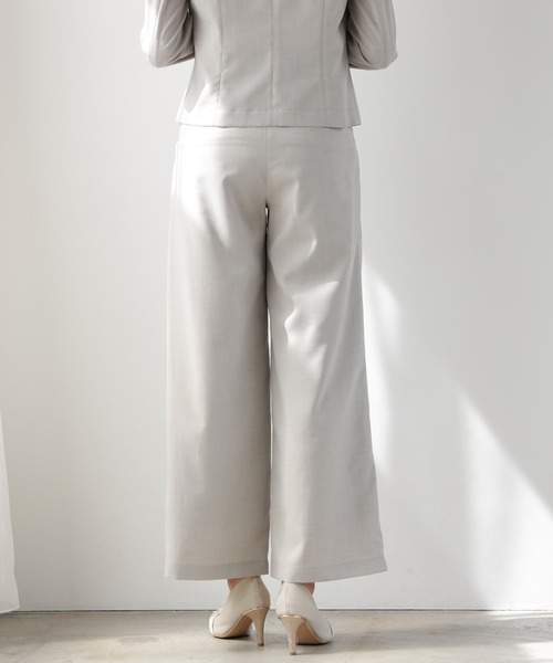 DRESS PLUS(ドレスプラス)の「きれいめ楽ちんワイドパンツ(その他パンツ・レディース・ブラック/サンドグレー・L/S/M)」の5枚目の写真