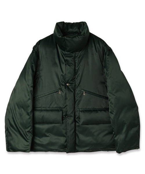 CULLNI（クルニ）の「High Count Taffeta Removable Sleeve Down Jacket（ダウンジャケット/コート・メンズ・グリーン/ブラック・1/2/0）」の4枚目の写真
