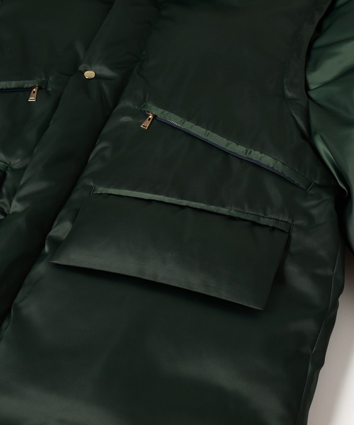 CULLNI（クルニ）の「High Count Taffeta Removable Sleeve Down Jacket（ダウンジャケット/コート・メンズ・グリーン/ブラック・1/2/0）」の8枚目の写真