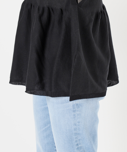 spic&span ギマコットンフレンチスリーブプルオーバー　ブルーA Spick & Span（スピックアンドスパン）の「《追加2》手洗い可 / ギマ