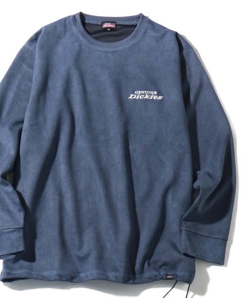 Dickies(ディッキーズ)の「【GENUINE DICKIES/ジェニュインディッキーズ】ツイルポリスエード ドロスト プルオーバー(スウェット・メンズ・ブルー/アイボリー/ダークグリーン/スミクロ・M/XL/L)」の4枚目の写真
