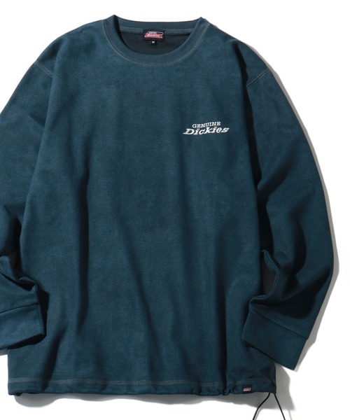 Dickies(ディッキーズ)の「【GENUINE DICKIES/ジェニュインディッキーズ】ツイルポリスエード ドロスト プルオーバー(スウェット・メンズ・ブルー/アイボリー/ダークグリーン/スミクロ・M/XL/L)」の3枚目の写真