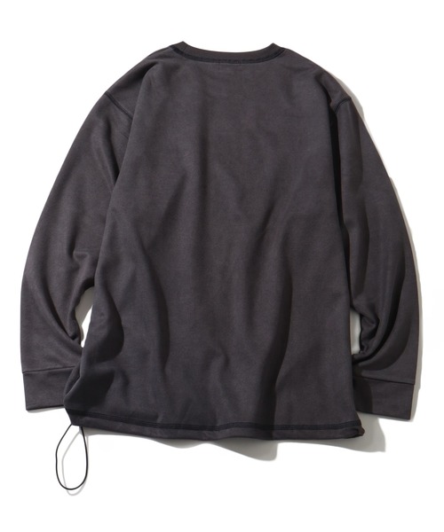 Dickies(ディッキーズ)の「【GENUINE DICKIES/ジェニュインディッキーズ】ツイルポリスエード ドロスト プルオーバー(スウェット・メンズ・ブルー/アイボリー/ダークグリーン/スミクロ・M/XL/L)」の13枚目の写真