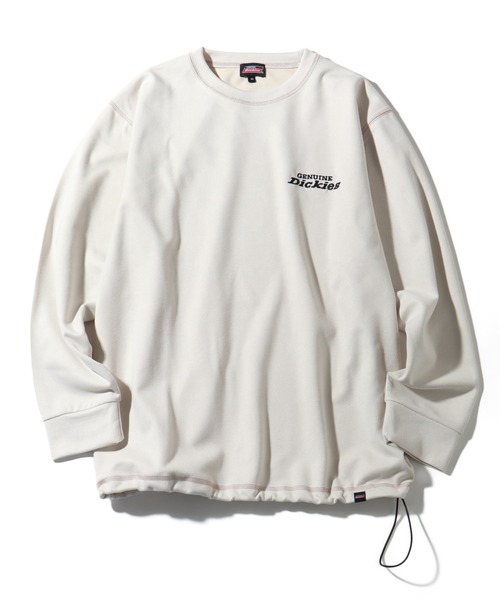 Dickies(ディッキーズ)の「【GENUINE DICKIES/ジェニュインディッキーズ】ツイルポリスエード ドロスト プルオーバー(スウェット・メンズ・ブルー/アイボリー/ダークグリーン/スミクロ・M/XL/L)」の11枚目の写真