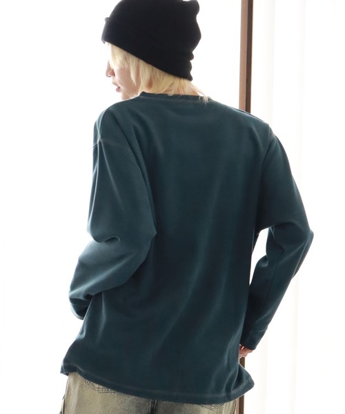 Dickies(ディッキーズ)の「【GENUINE DICKIES/ジェニュインディッキーズ】ツイルポリスエード ドロスト プルオーバー(スウェット・メンズ・ブルー/アイボリー/ダークグリーン/スミクロ・M/XL/L)」の8枚目の写真