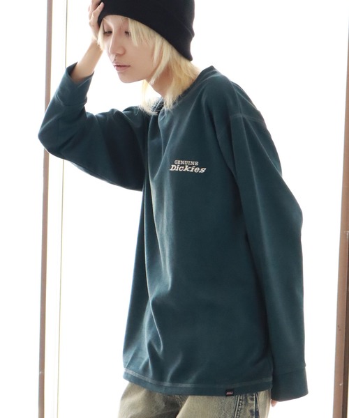 Dickies(ディッキーズ)の「【GENUINE DICKIES/ジェニュインディッキーズ】ツイルポリスエード ドロスト プルオーバー(スウェット・メンズ・ブルー/アイボリー/ダークグリーン/スミクロ・M/XL/L)」の6枚目の写真