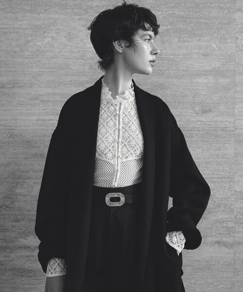 LOULOU WILLOUGHBY】WOOLカシミヤローブ