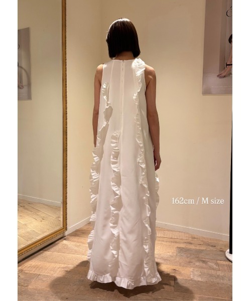 emor /ruffled wave frill dress/フリルワンピース NOTRE emor ワンピース ruffled wave frill dress : ZOZOTOWN
