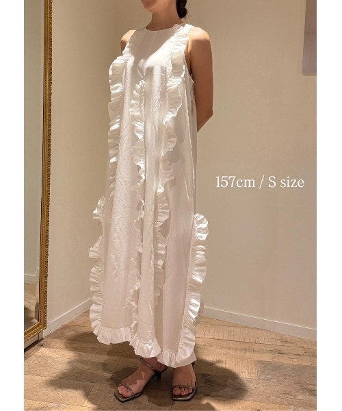emor /ruffled wave frill dress/フリルワンピース NOTRE emor ワンピース ruffled wave frill dress : ZOZOTOWN