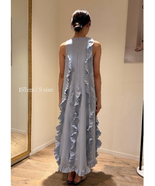 ノートルエモア　ruffled wave frill NOTREémorワンピ NOTREemor（ノートルエモア）の「ruffled wave frill dress